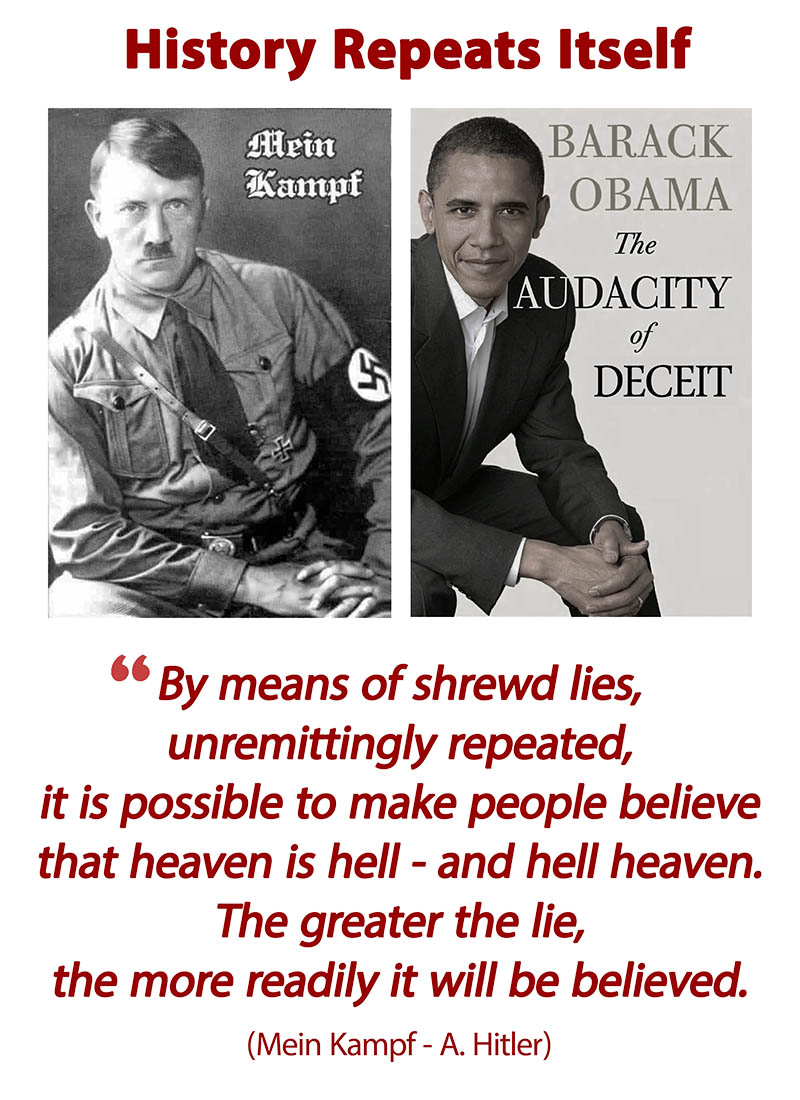 Obama lies like Hitler